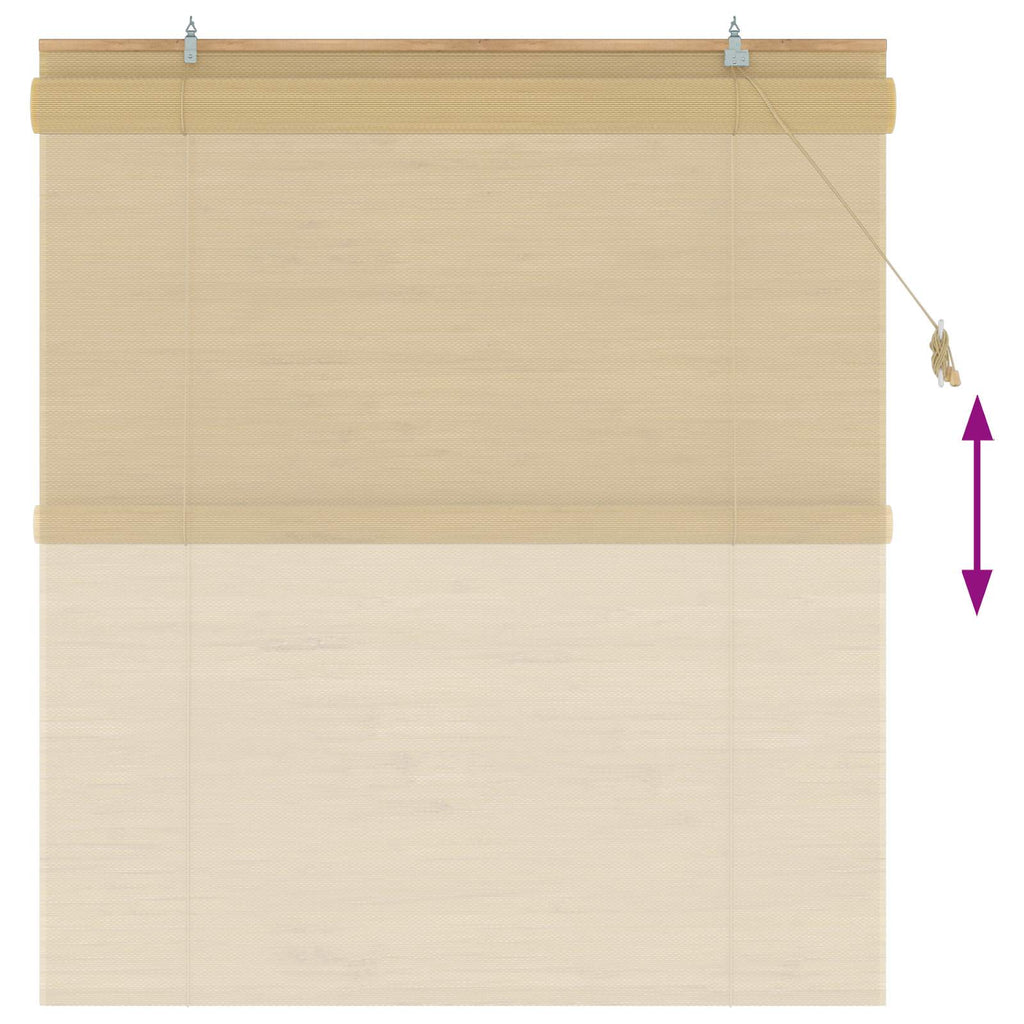 vidaXL Roleta naturalny 160 x 160 cm Bambus