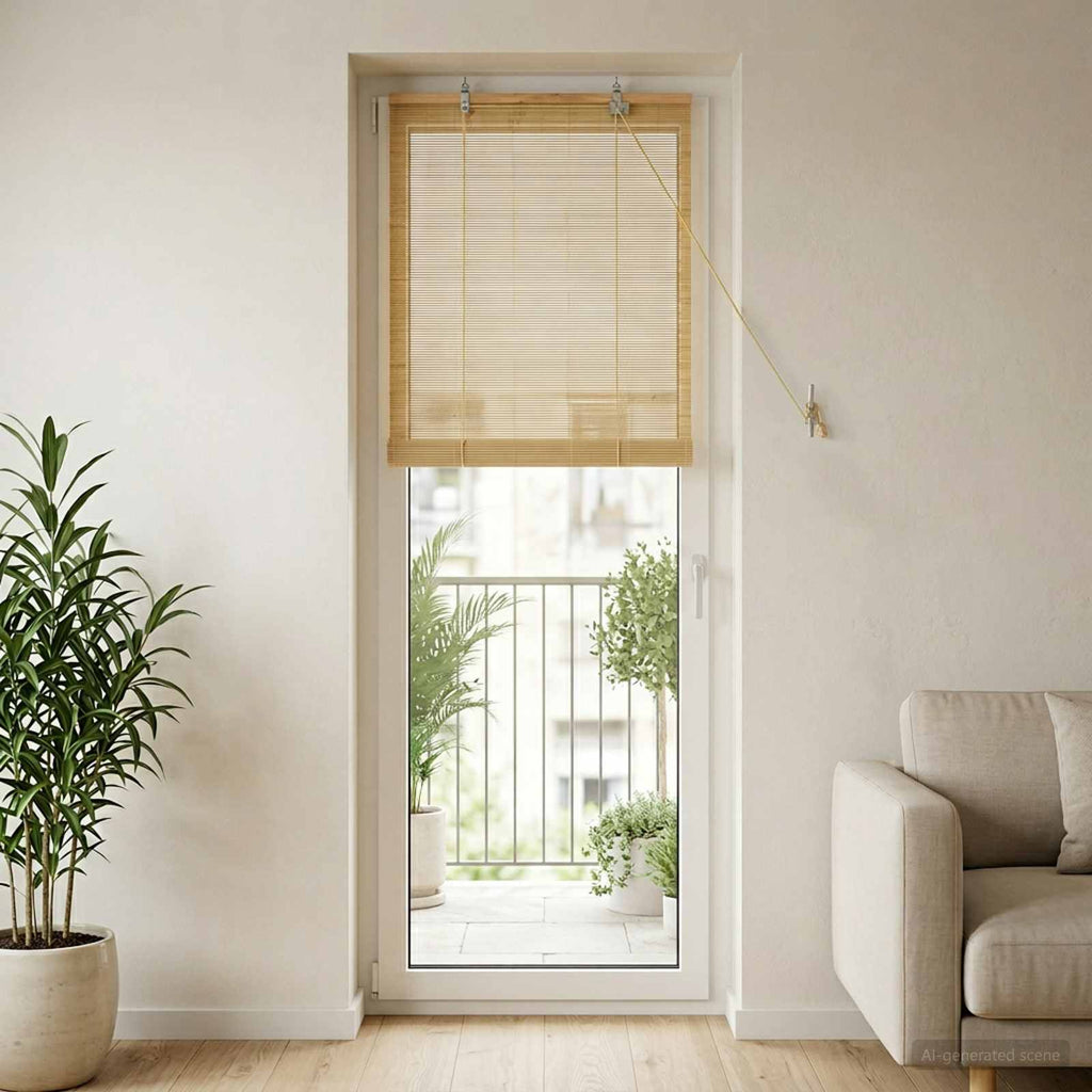 vidaXL Roleta naturalny 50 x 220 cm Bambus