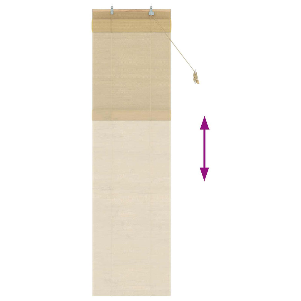 vidaXL Roleta naturalny 50 x 220 cm Bambus
