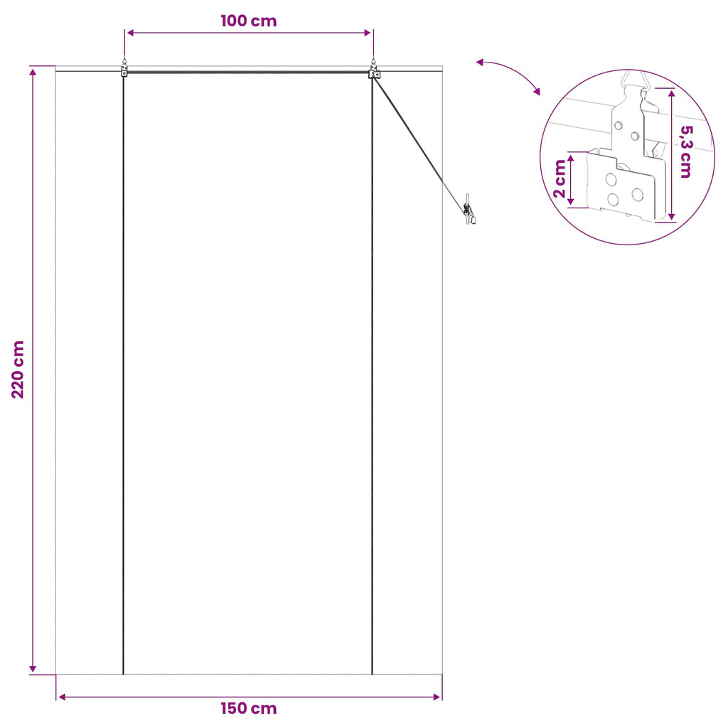 vidaXL Roleta naturalny 150 x 220 cm Bambus