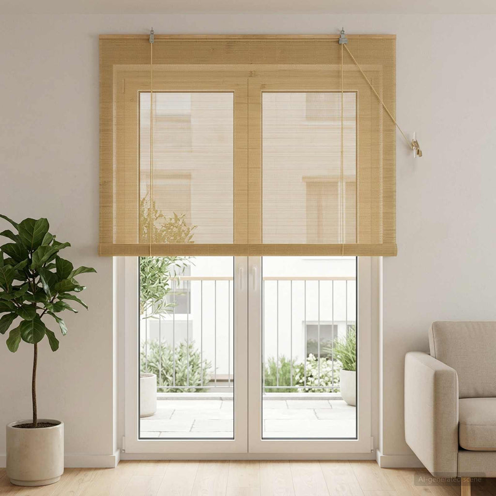 vidaXL Roleta naturalny 160 x 220 cm Bambus