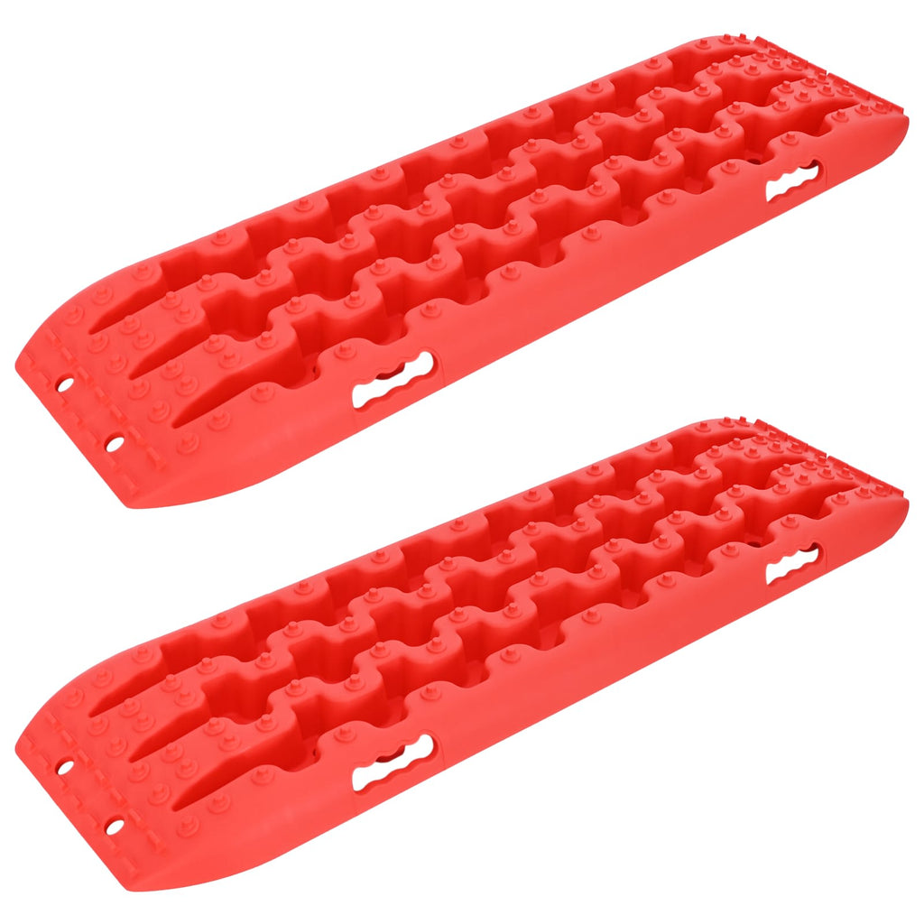 vidaXL Deska trakcyjna 2 pcs czerwony 106 x 30,5 x 7 cm
