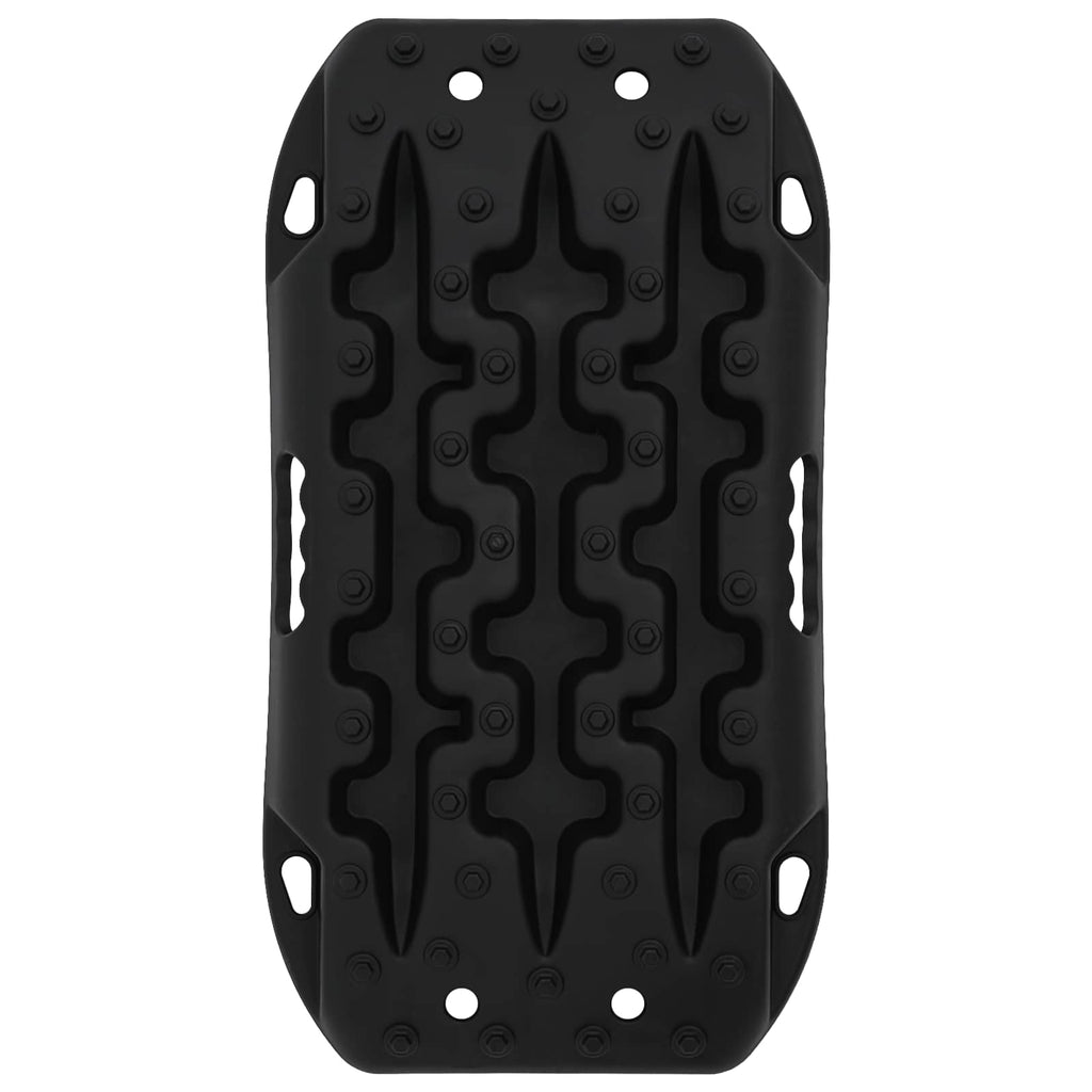 vidaXL Deska trakcyjna 2 pcs Czarny 57,5x30,5x5,5 cm Wzmocniony nylon