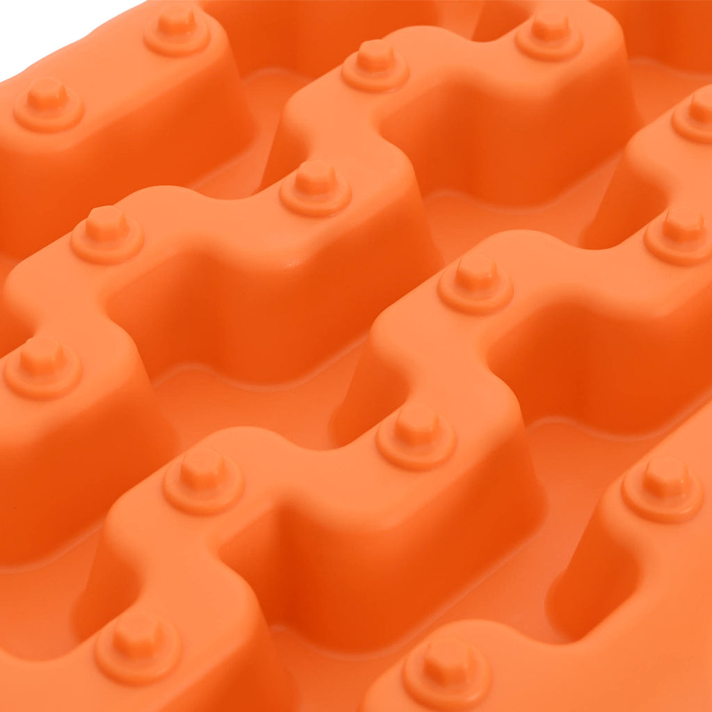 vidaXL Deska trakcyjna 2 pcs pomarańczowy 57,5x30,5x5,5 cm