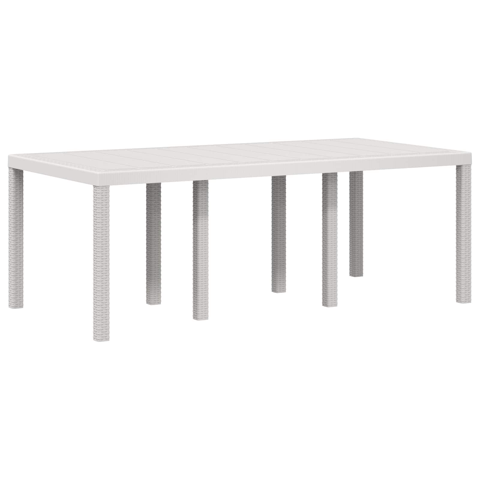vidaXL Zestaw do jadalni w ogrodzie 9 szt. Biały i taupe PP