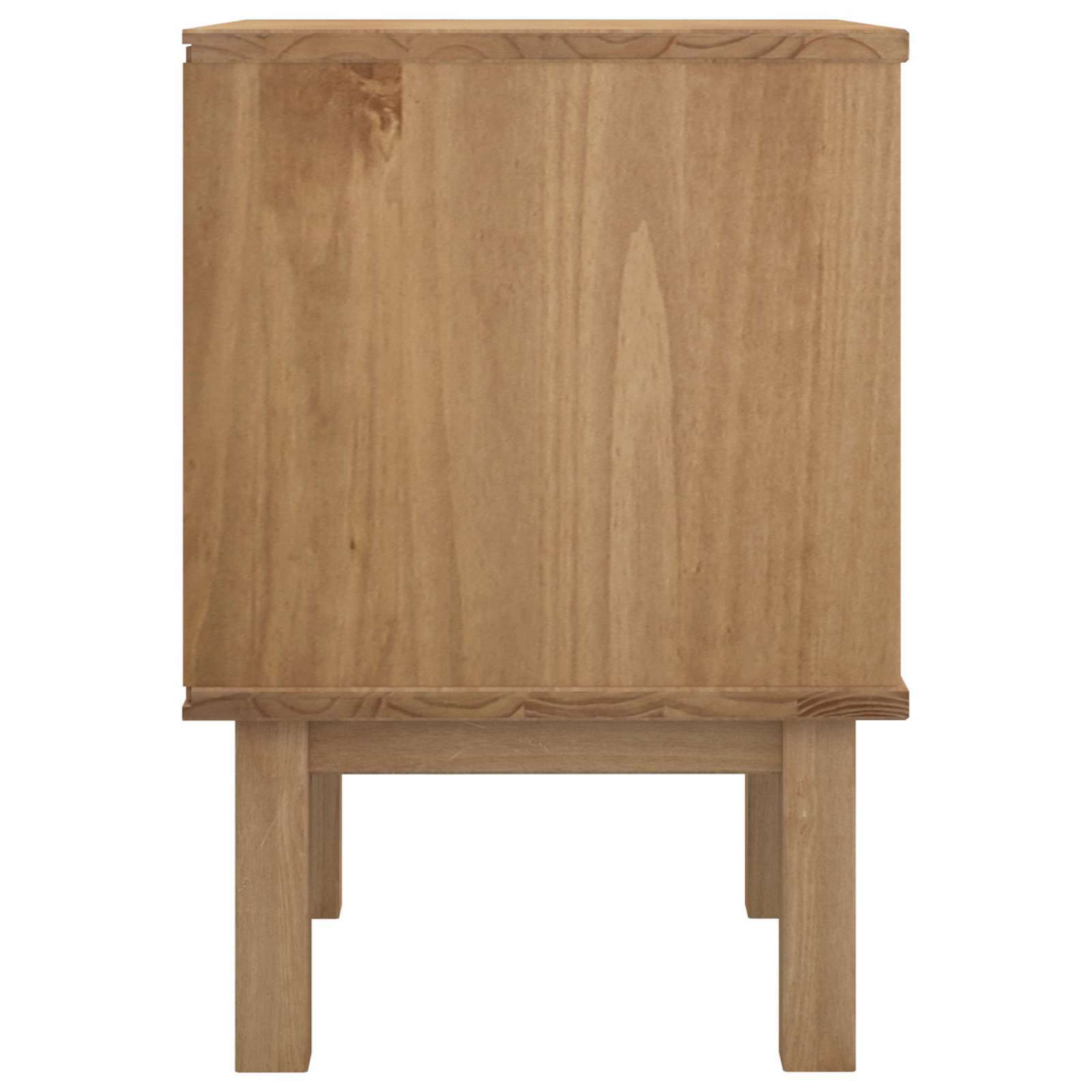 vidaXL Stolik nocny OTTA Czarny 45 x 39 x 57 cm Lite drewno sosnowe