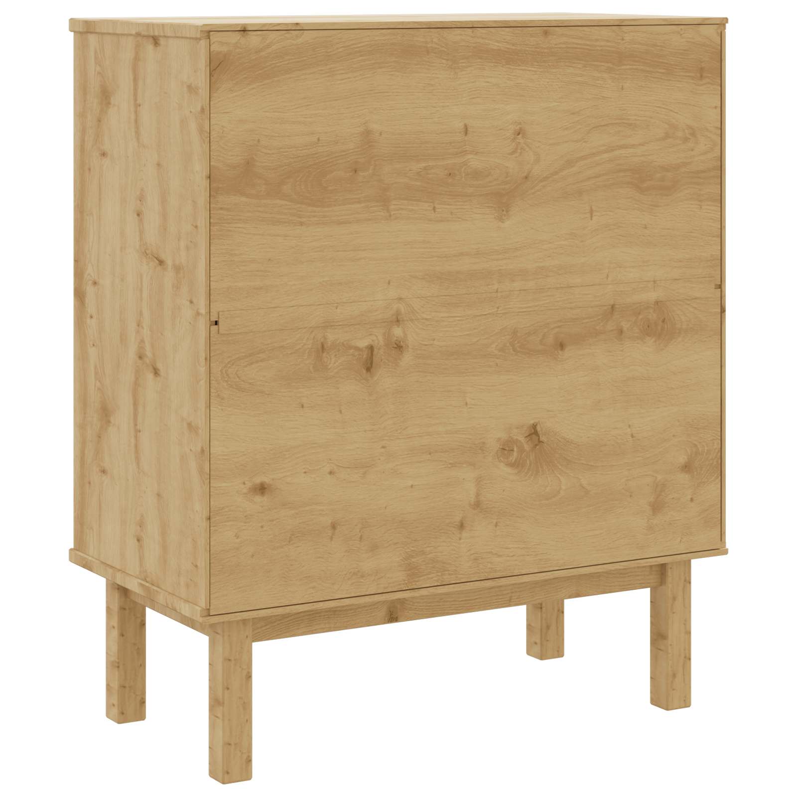 vidaXL Komoda z szufladami z szufladą OTTA Czarny 76,5 x 39,5 x 90 cm