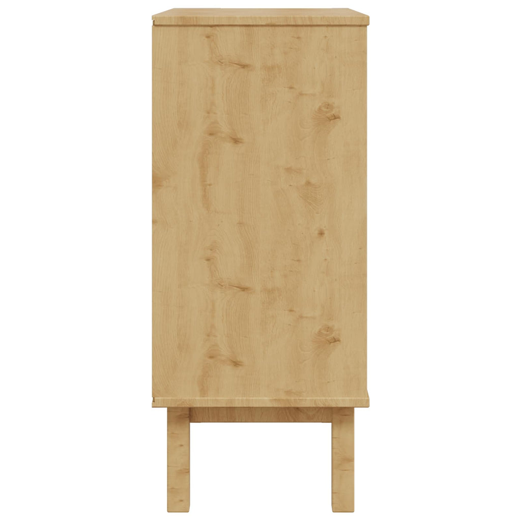 vidaXL Komoda z szufladami z szufladą OTTA Czarny 76,5 x 39,5 x 90 cm