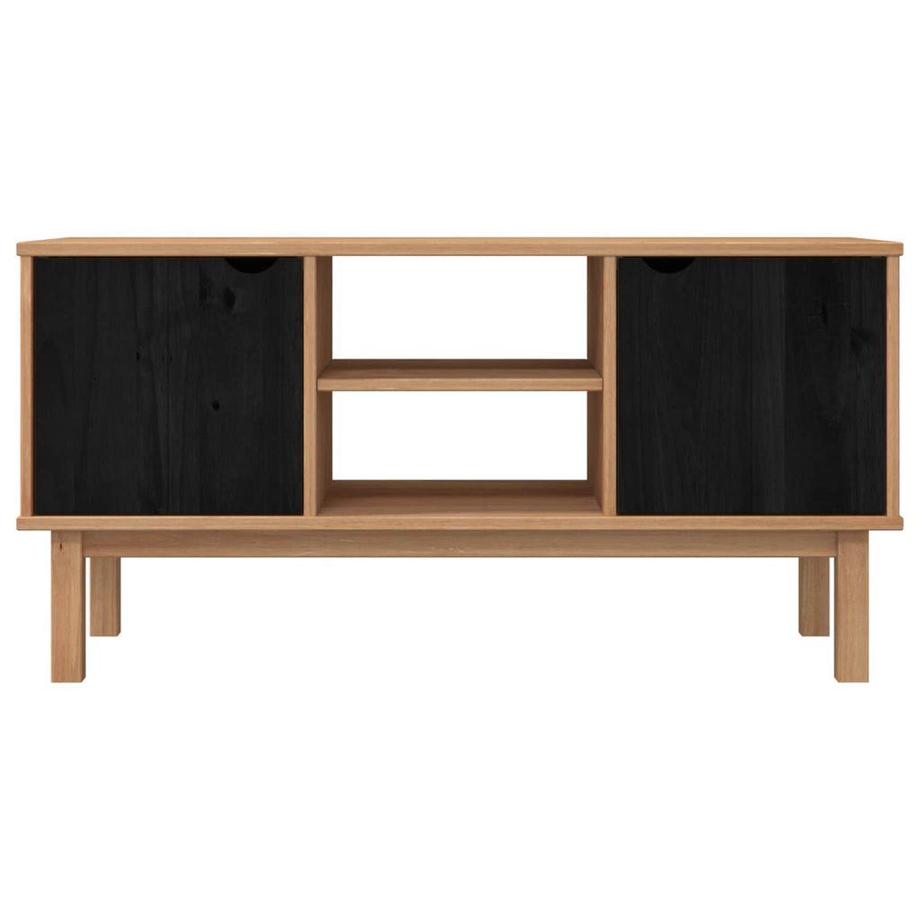 vidaXL Stół pod telewizor OTTA 113,5 x 43 x 57 cm Czarny