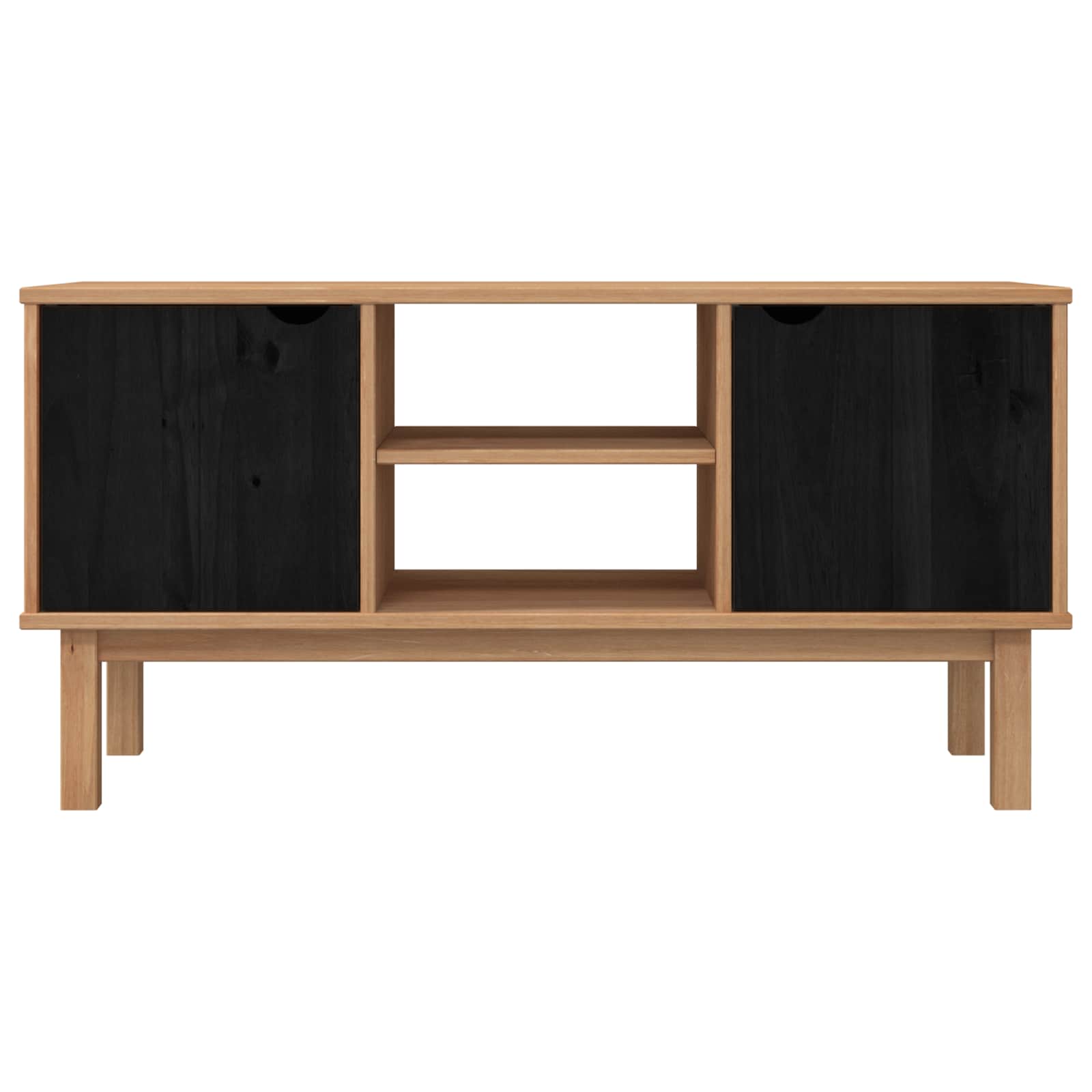 vidaXL Stół pod telewizor OTTA 113,5 x 43 x 57 cm Czarny