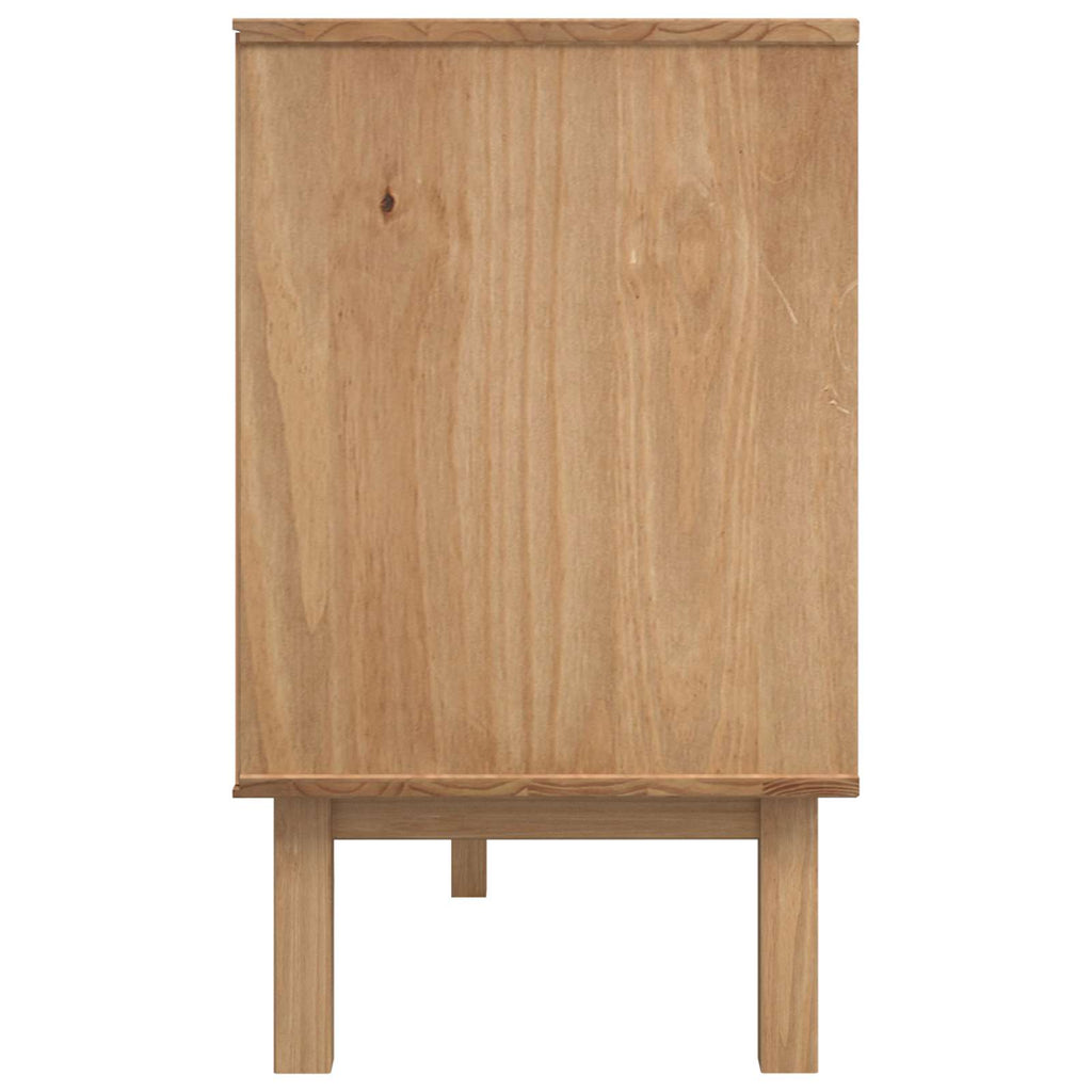 vidaXL Bufet OTTA brązowy i czarny 114 x 43 x 73,5 cm