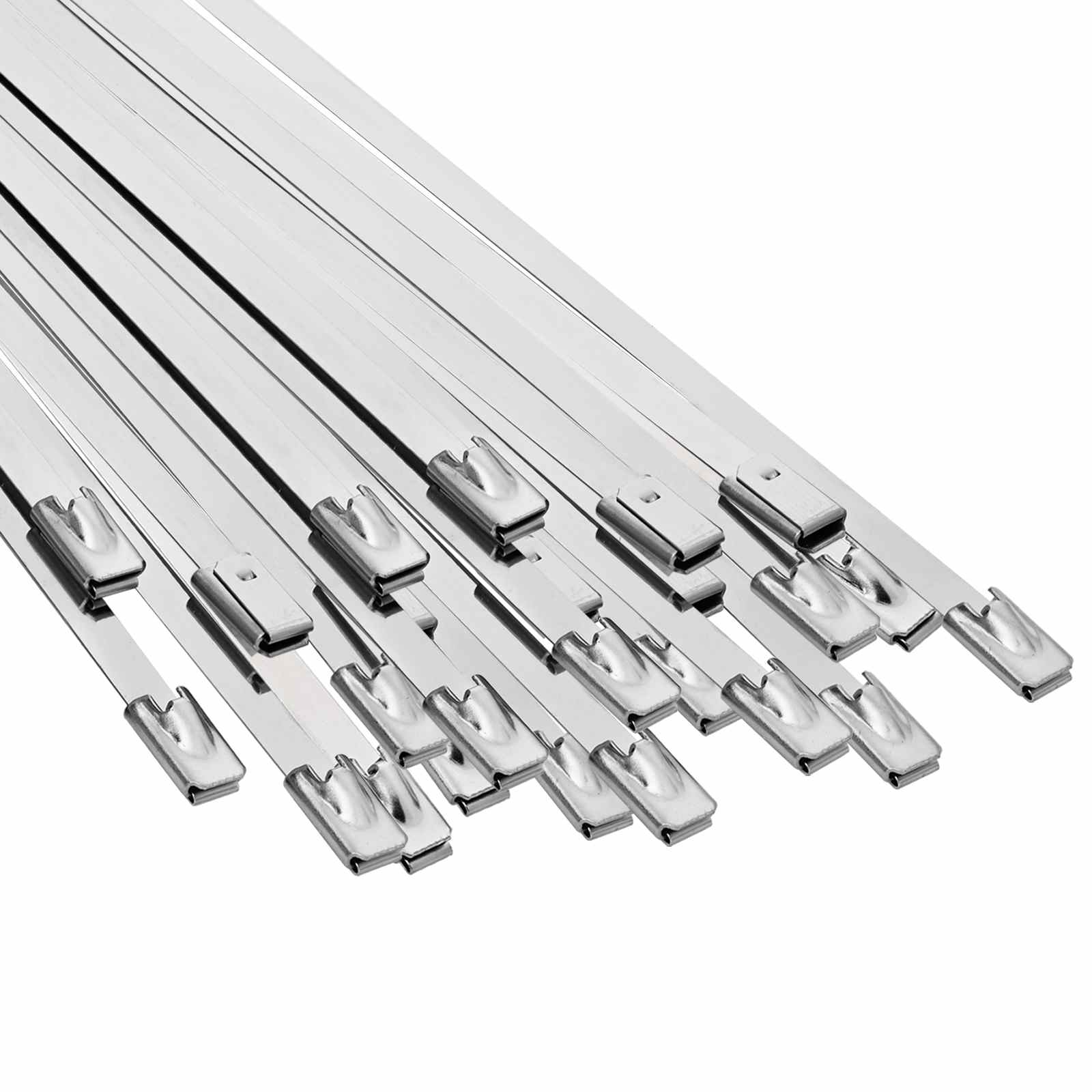 vidaXL Związywacz kablowy 25 szt. 4,6 x 150 mm srebrny