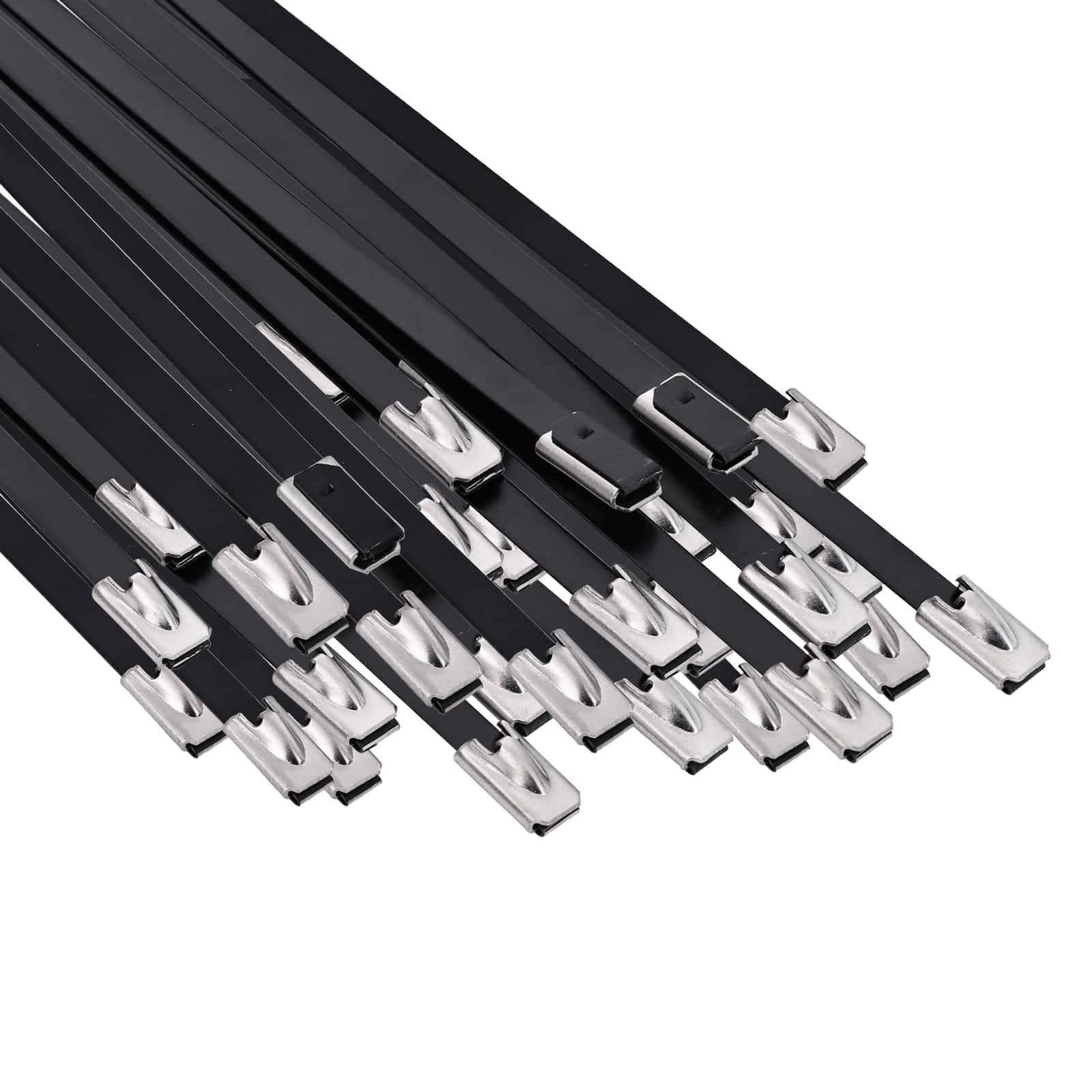 vidaXL Związywacz kablowy 250 szt. 4,6 x 200 mm Czarny