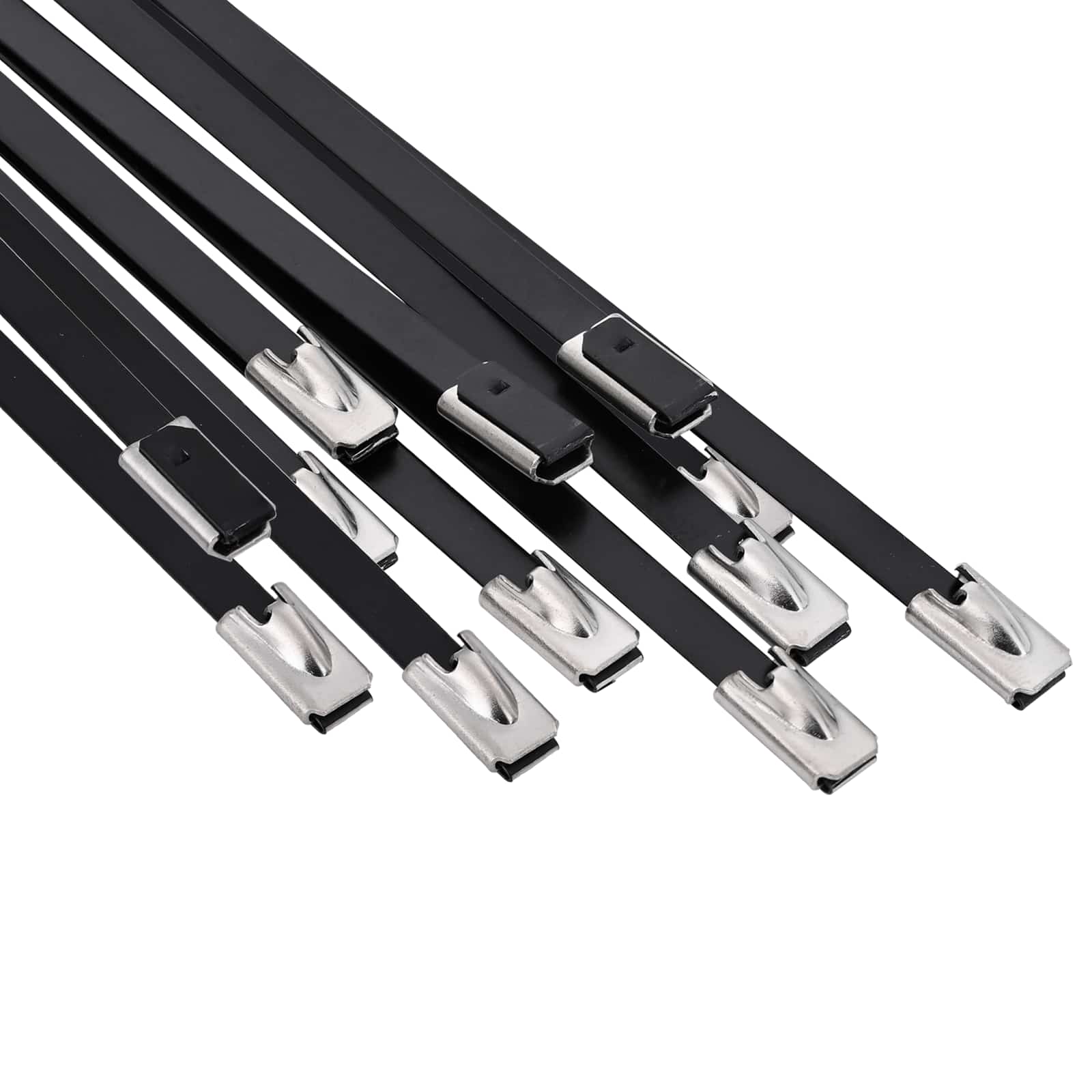vidaXL Związywacz kablowy 12 szt. 4,6 x 350 mm Czarny