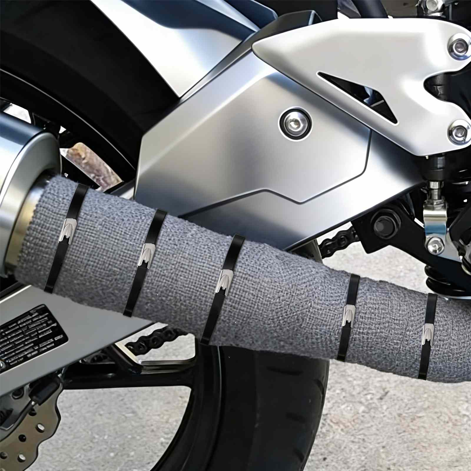 vidaXL Związywacz kablowy 250 szt. 7,9 x 450 mm Czarny