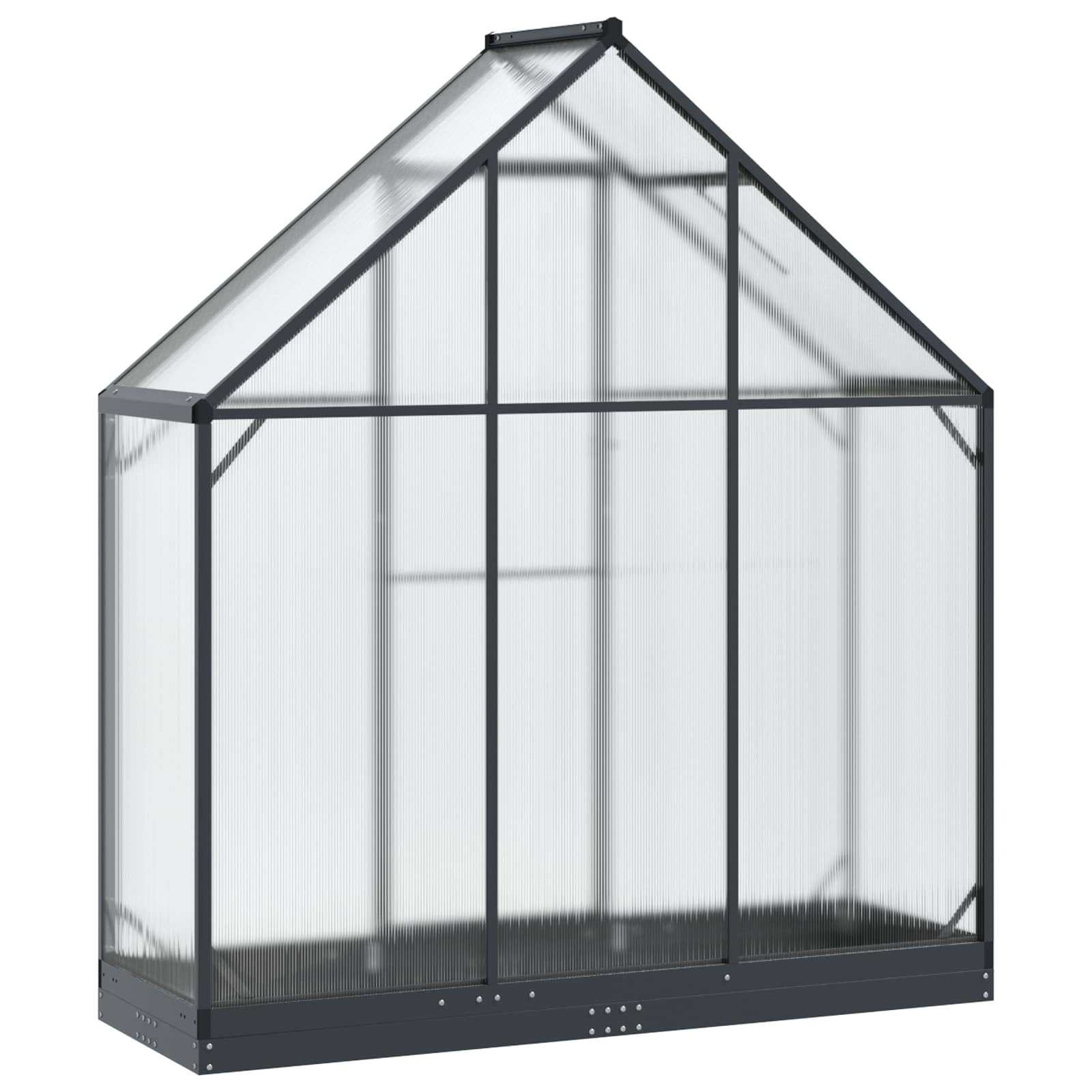 vidaXL Szklarnia Ogrodowa z drzwiami antracytowy 183,5 x 63,5 x 207 cm