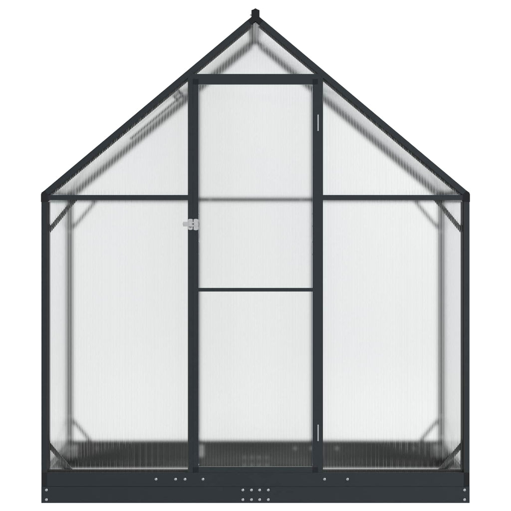 vidaXL Szklarnia Ogrodowa z drzwiami antracytowy 183,5 x 63,5 x 207 cm