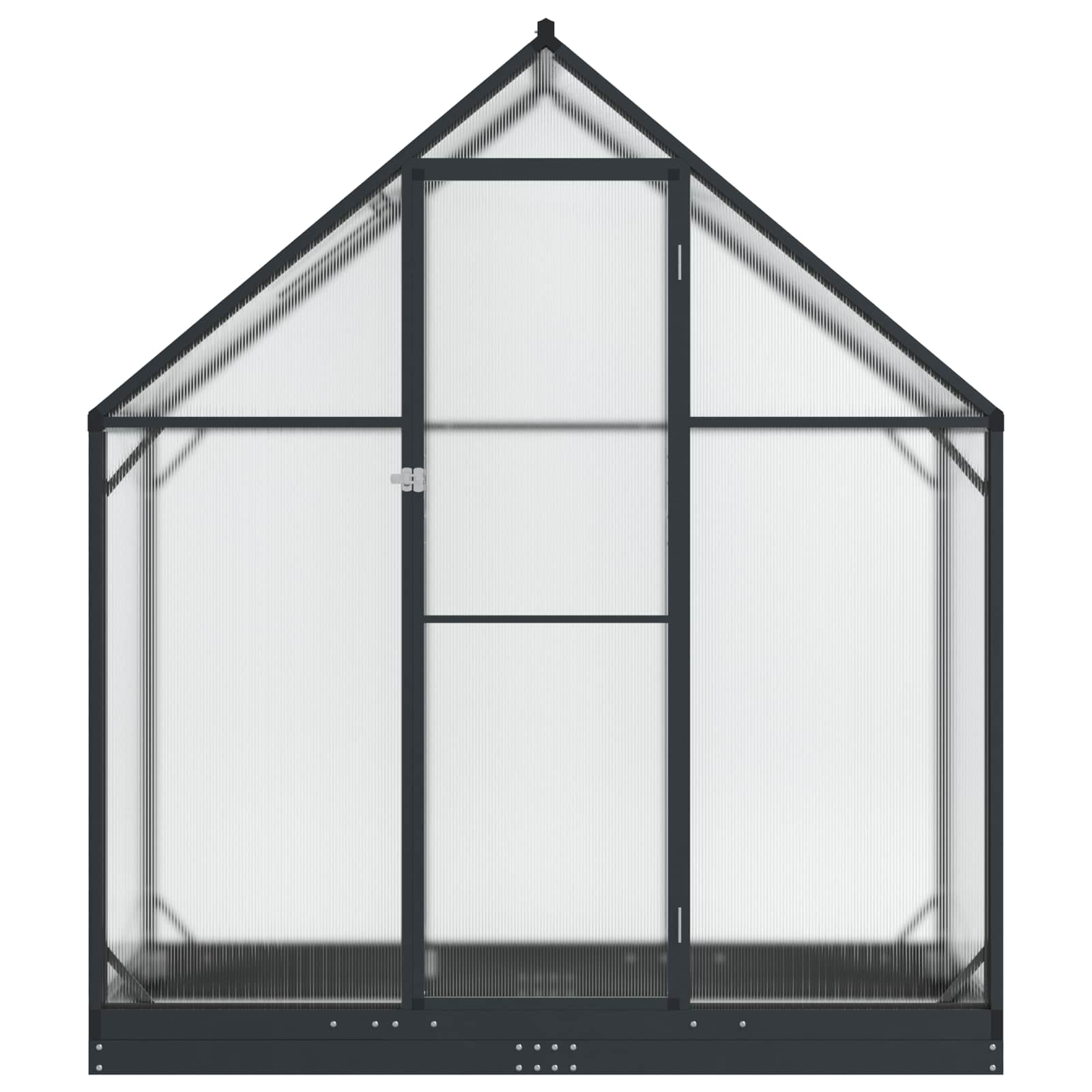 vidaXL Szklarnia Ogrodowa z drzwiami antracytowy 183,5 x 63,5 x 207 cm