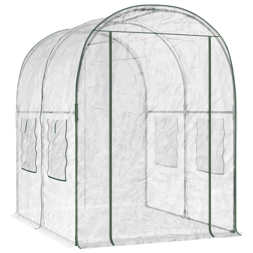 vidaXL Szklarnia z ramą 160 x 200 x 192,5 cm PVC przezroczysty