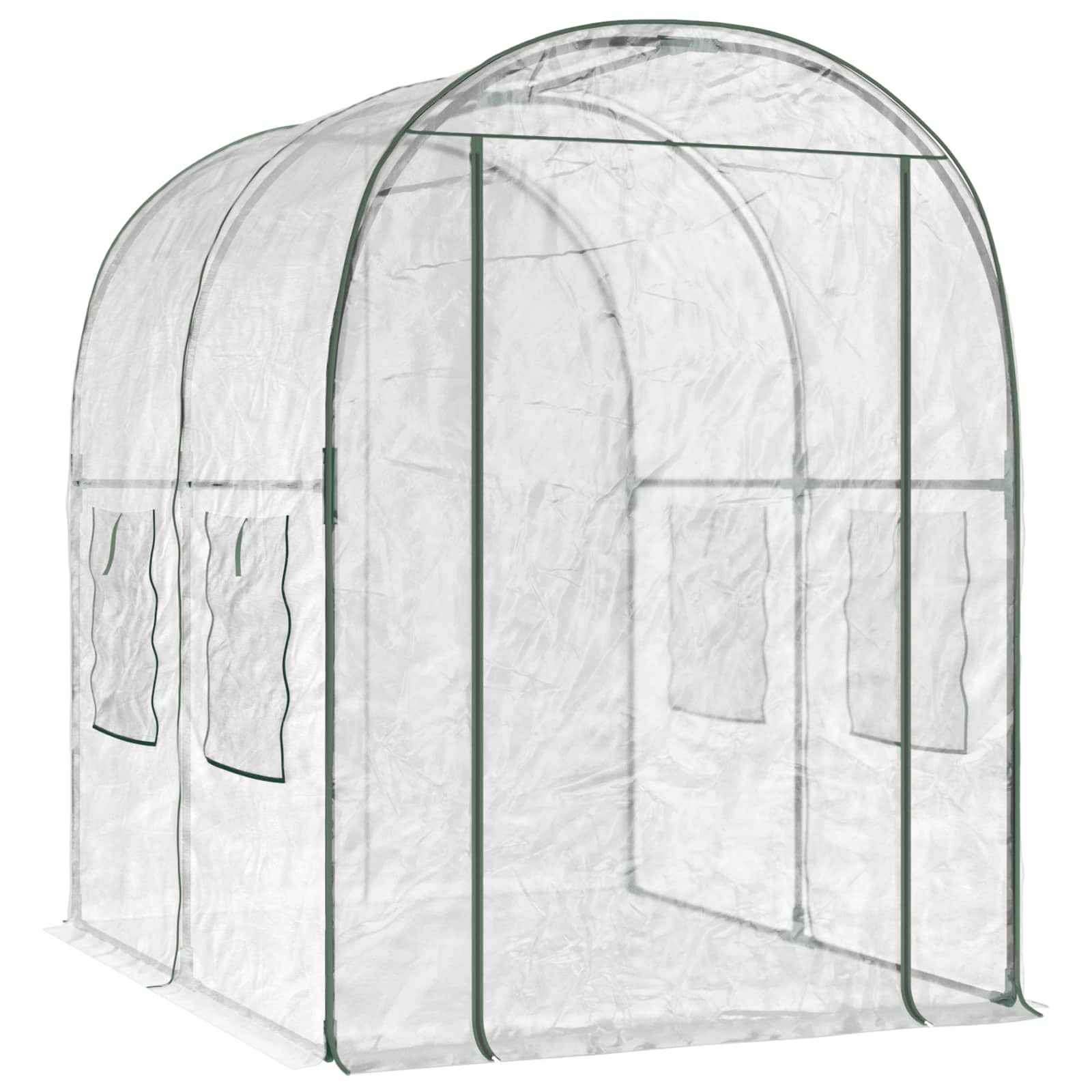 vidaXL Szklarnia z ramą 160 x 200 x 192,5 cm PVC przezroczysty