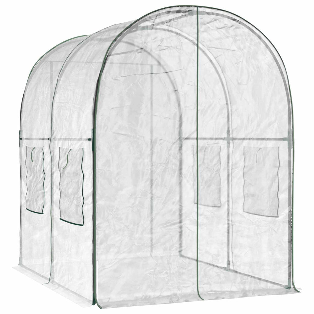 vidaXL Szklarnia z ramą 160 x 200 x 192,5 cm PVC przezroczysty