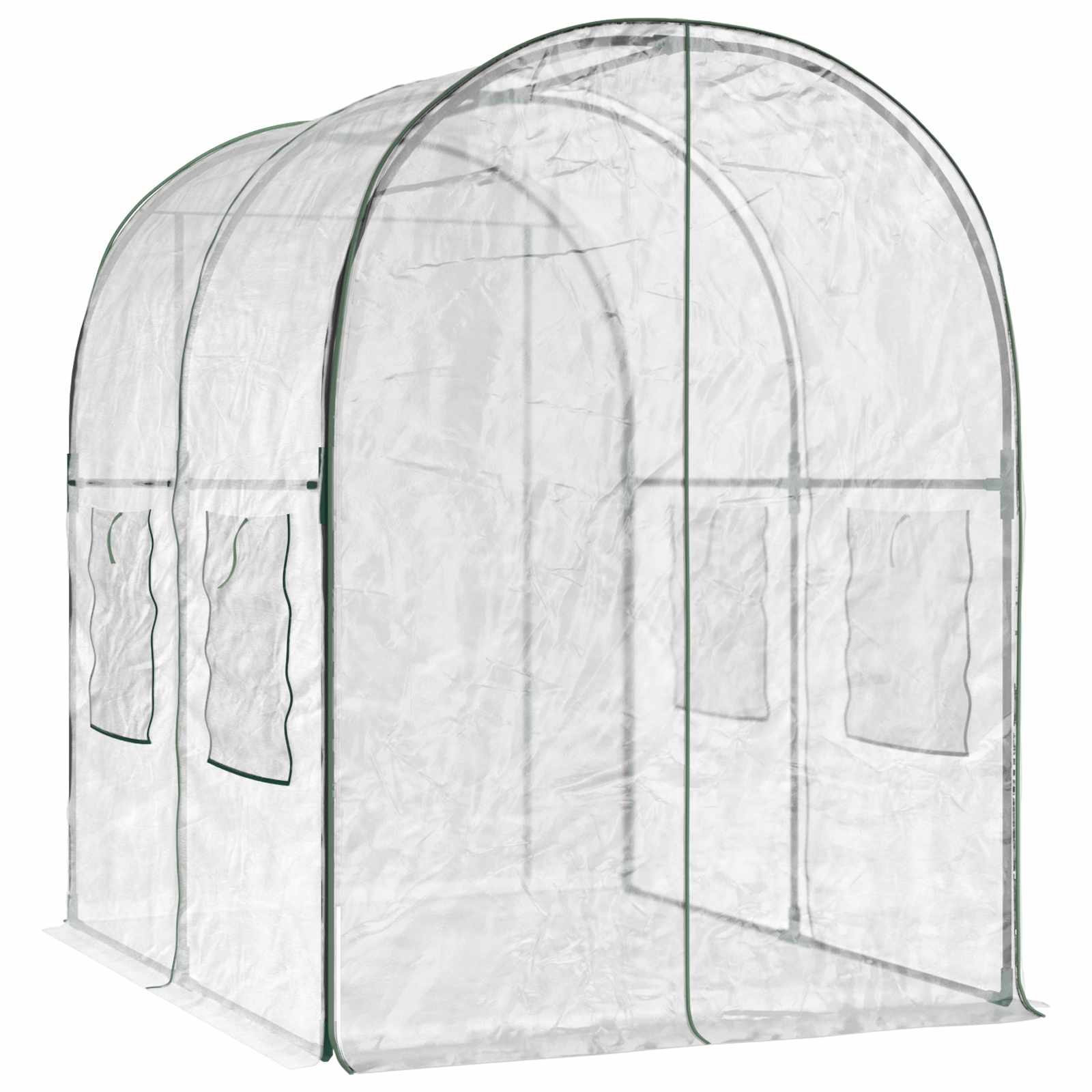vidaXL Szklarnia z ramą 160 x 200 x 192,5 cm PVC przezroczysty