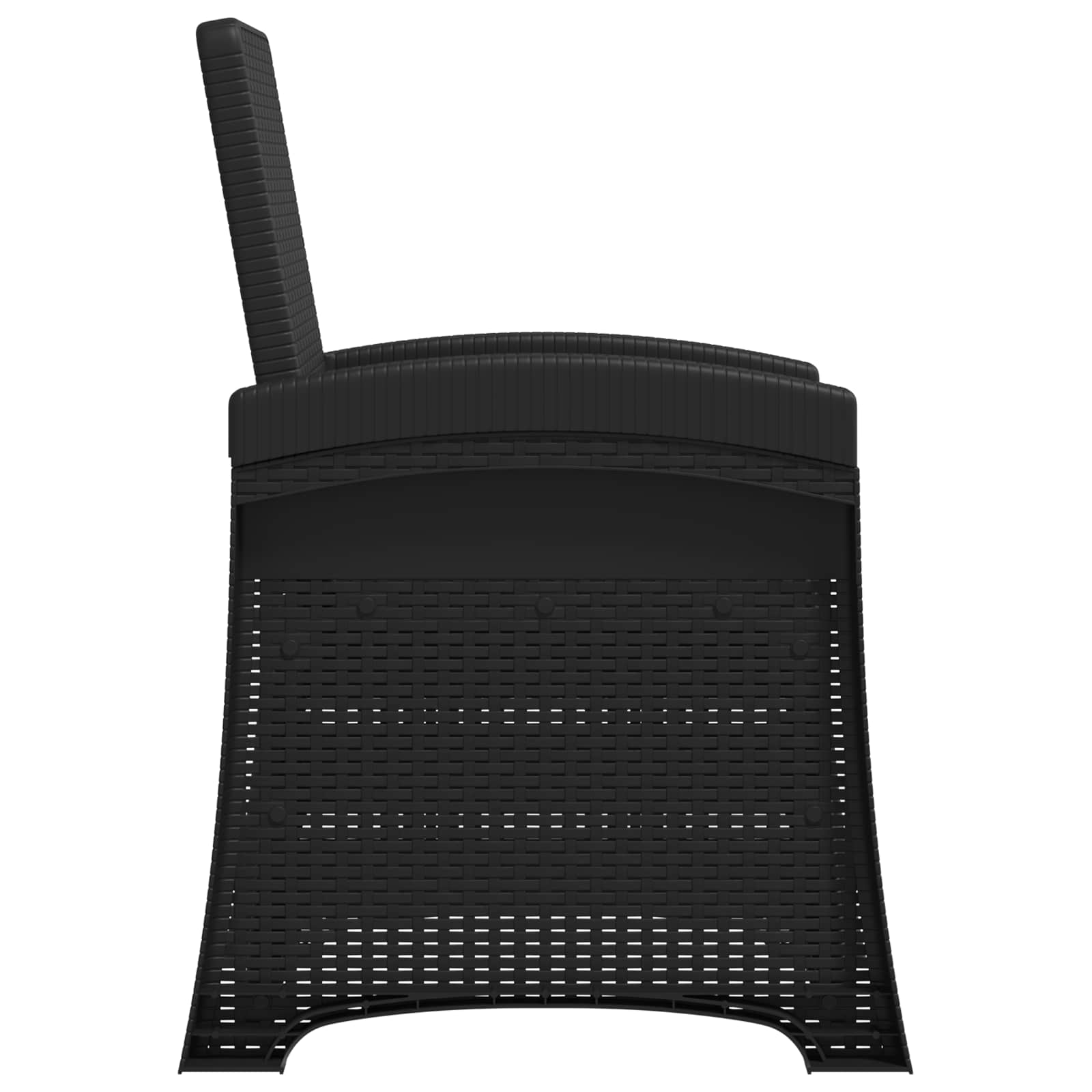 vidaXL Fotel ogrodowy z funkcją leżenia stylizowany na rattan PP