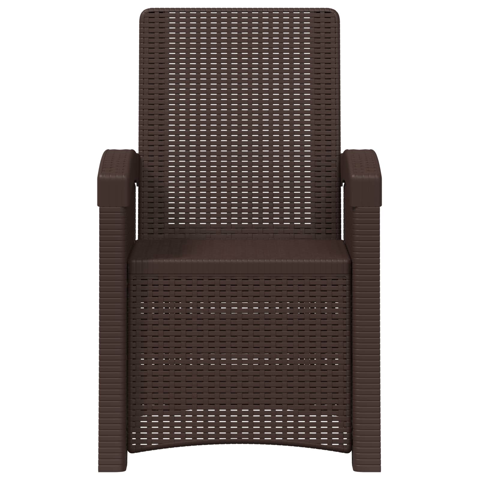 vidaXL Fotel ogrodowy z funkcją leżenia stylizowany na rattan 2 pcs PP