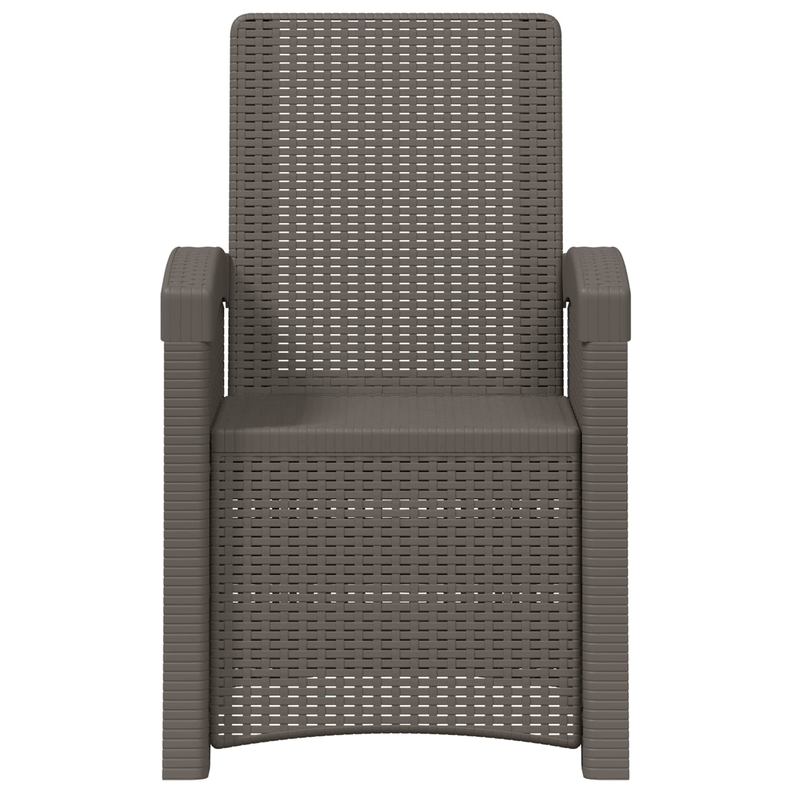 vidaXL Fotel ogrodowy z funkcją leżenia stylizowany na rattan 2 pcs PP