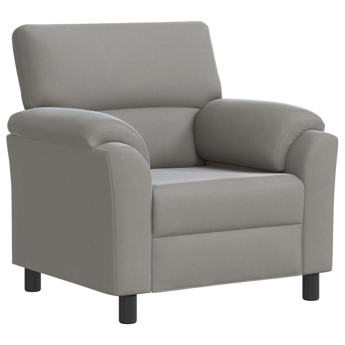 vidaXL Zestaw Sof 2 pcs jasnoszary Welur