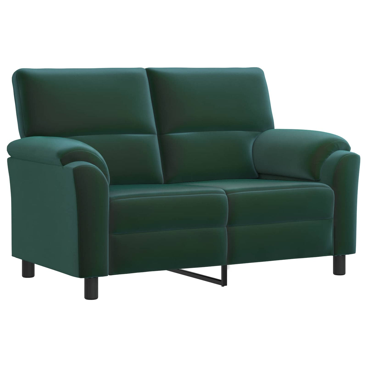 vidaXL Zestaw Sof 2 pcs Ciemnozielony Welur