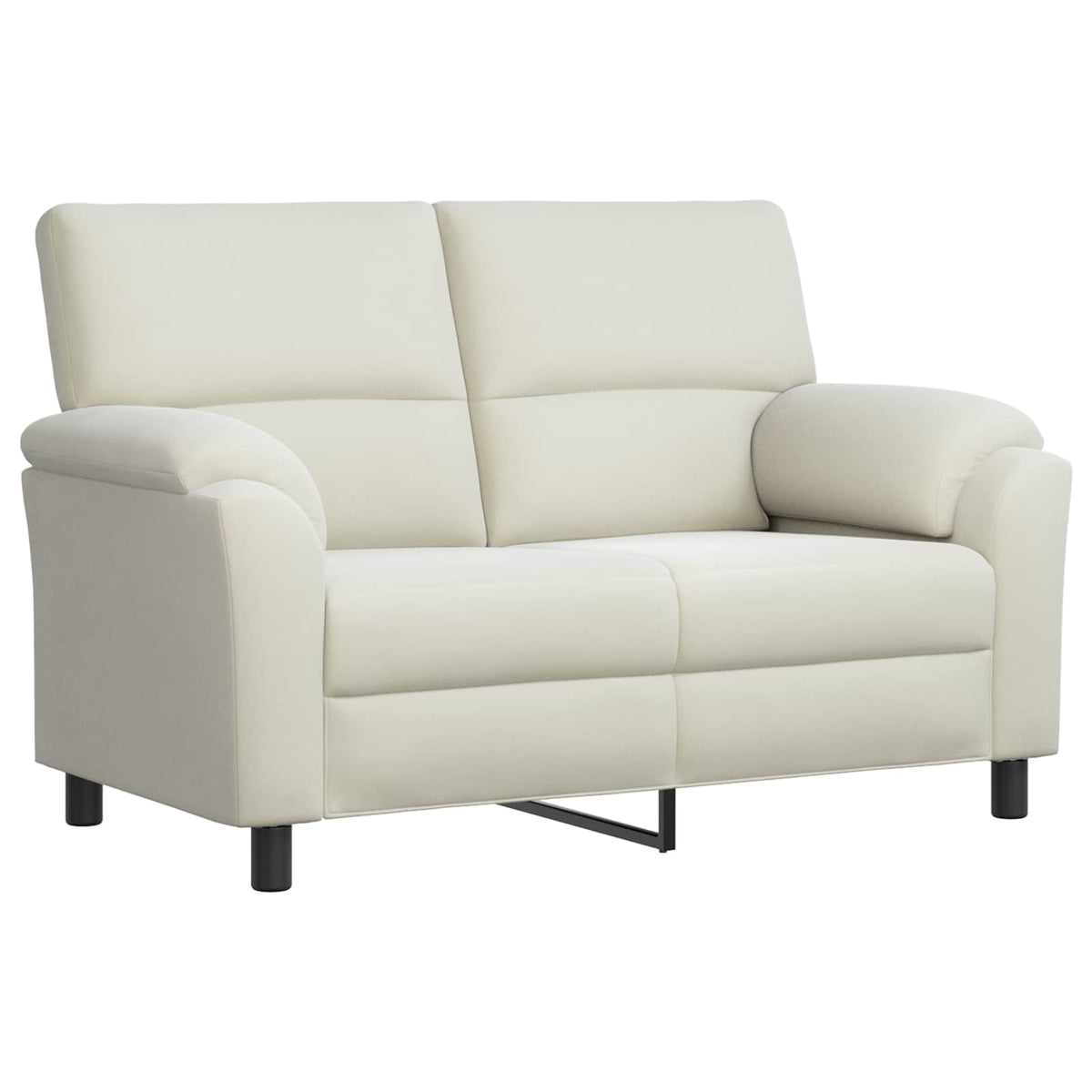 vidaXL Zestaw Sof 2 pcs kremowy Welur