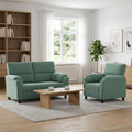 vidaXL Zestaw Sof 2 pcs Zielony morski Welur