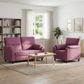 vidaXL Zestaw Sof 2 pcs Fioletowy Welur