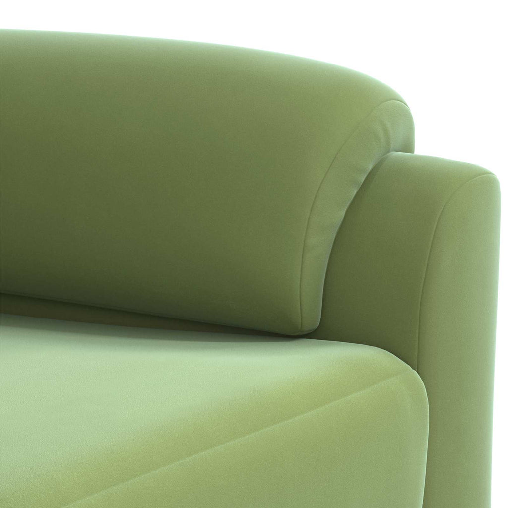 vidaXL Zestaw Sof 2 pcs Jasnozielony Welur