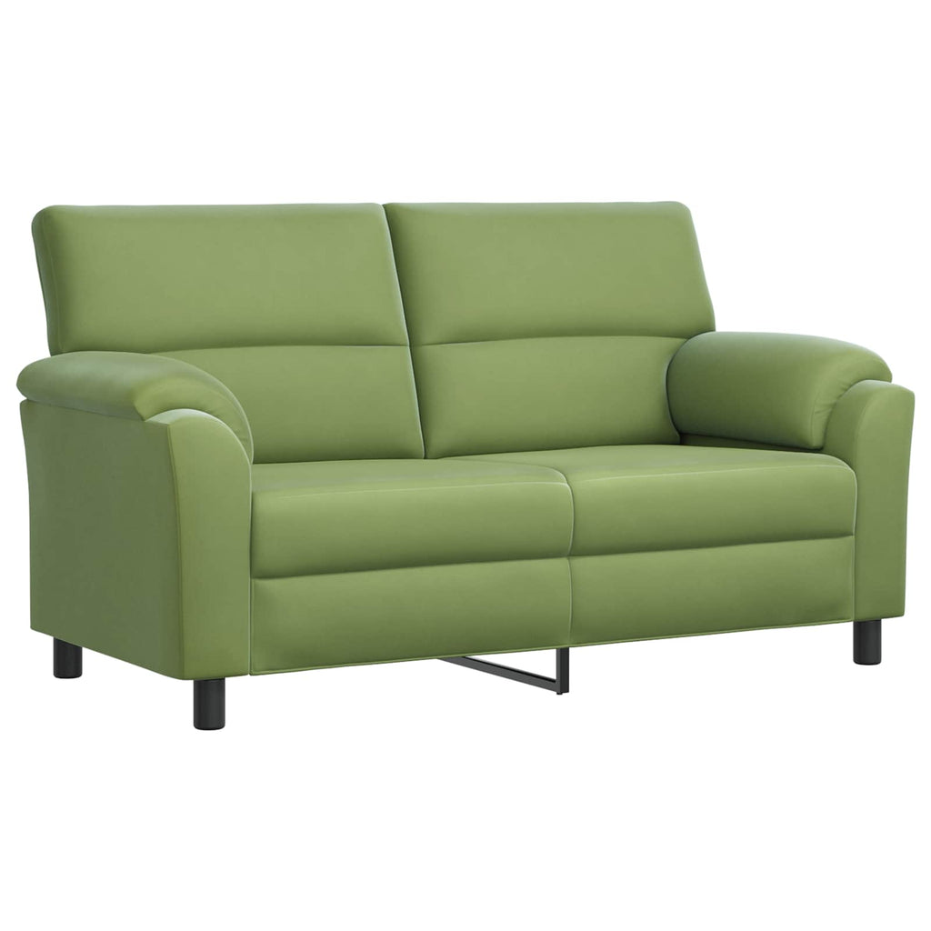 vidaXL Zestaw Sof 2 pcs Jasnozielony Welur