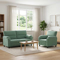 vidaXL Zestaw Sof 2 pcs Zielony morski Welur