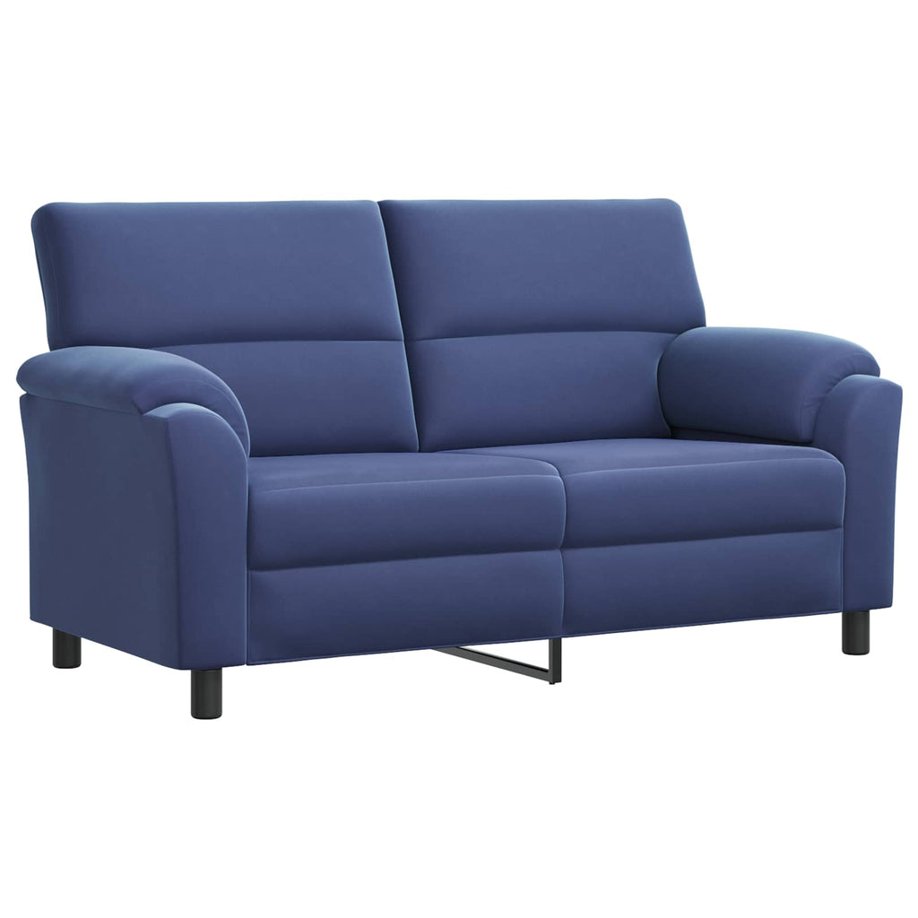 vidaXL Zestaw Sof 2 pcs Niebieski policyjny Welur