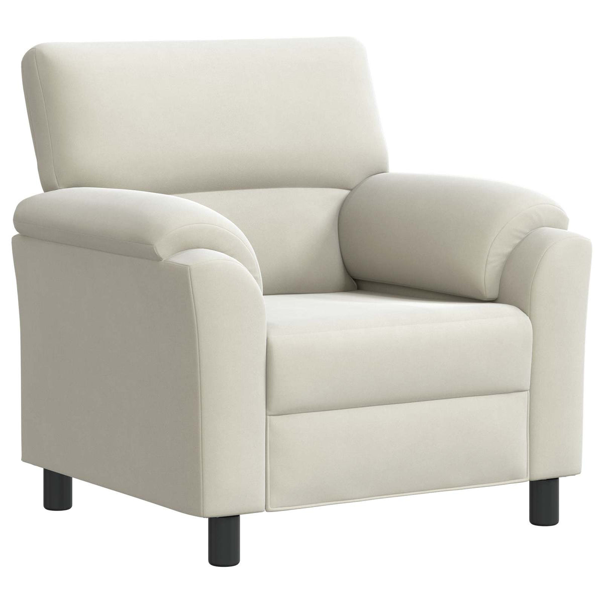 vidaXL Zestaw Sof 2 pcs kremowy Welur