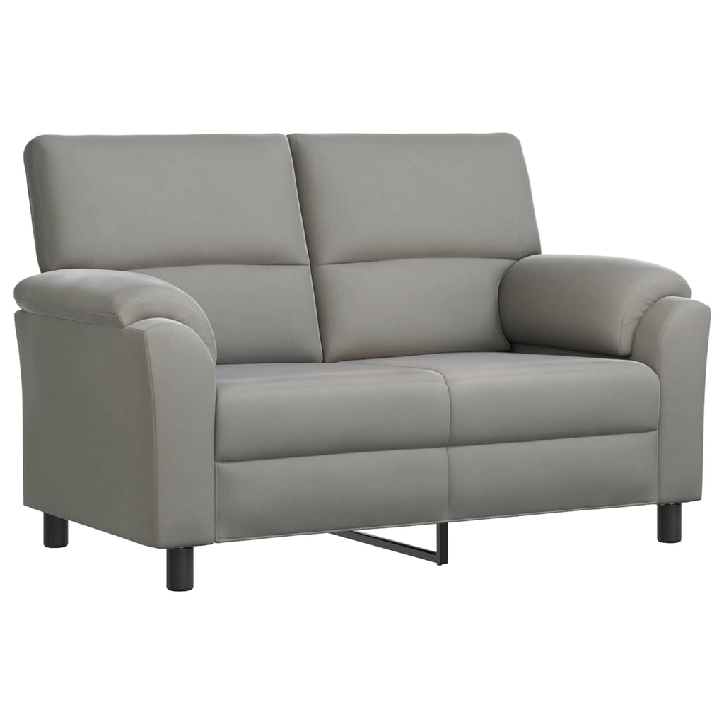 vidaXL Zestaw Sof 3 pcs jasnoszary Welur