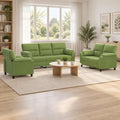 vidaXL Zestaw Sof 3 pcs Jasnozielony Welur