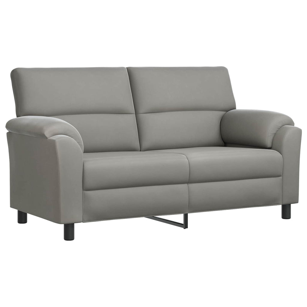vidaXL Zestaw Sof 3 pcs jasnoszary Welur