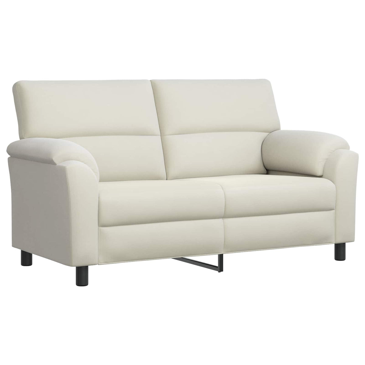 vidaXL Zestaw Sof 3 pcs kremowy Welur