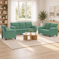 vidaXL Zestaw Sof 3 pcs Zielony morski Welur