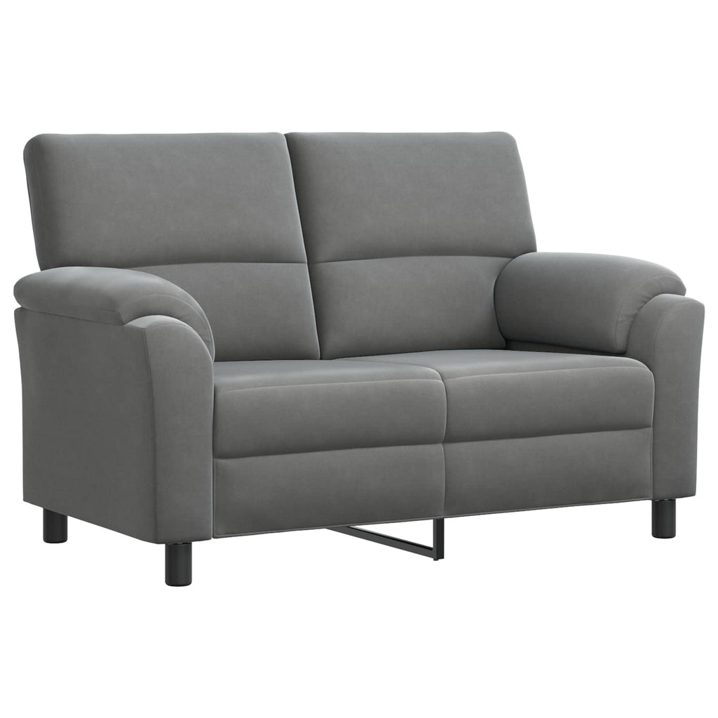 vidaXL Zestaw Sof 2 pcs ciemnoszary Welur