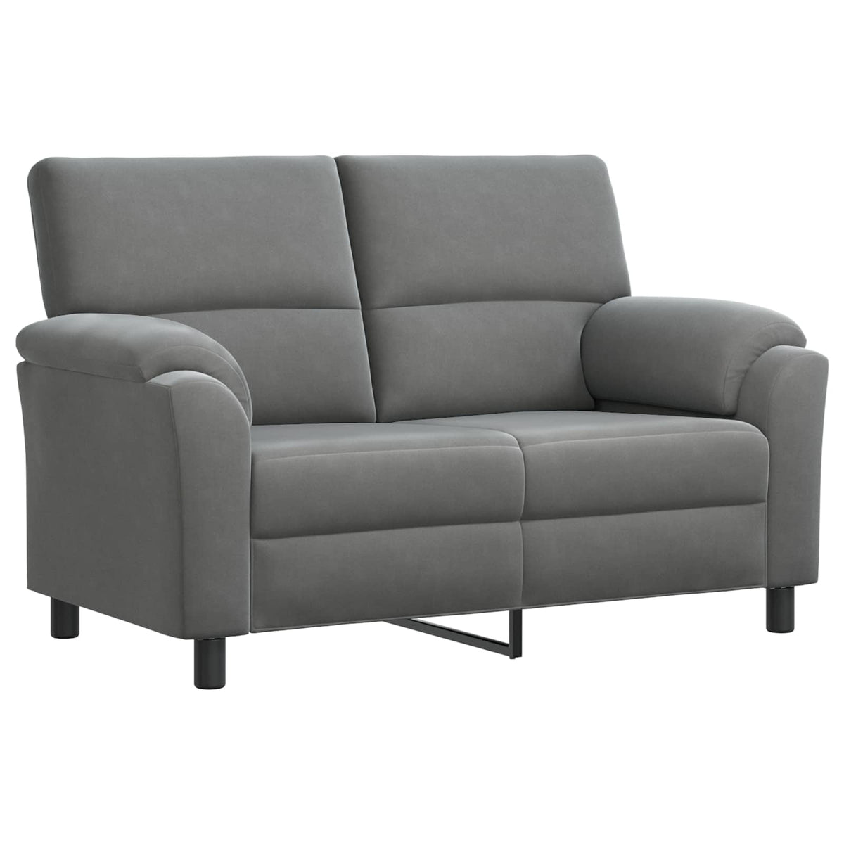 vidaXL Zestaw Sof 2 pcs ciemnoszary Welur
