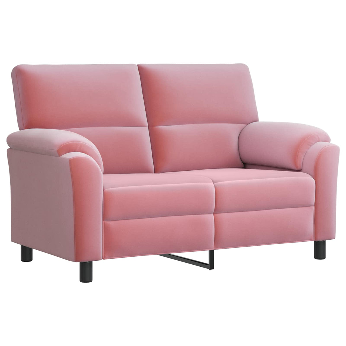 vidaXL Zestaw Sof 2 pcs różowy Welur