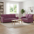 vidaXL Zestaw Sof 2 pcs Fioletowy Welur