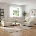 vidaXL Zestaw Sof 2 pcs kremowy Welur