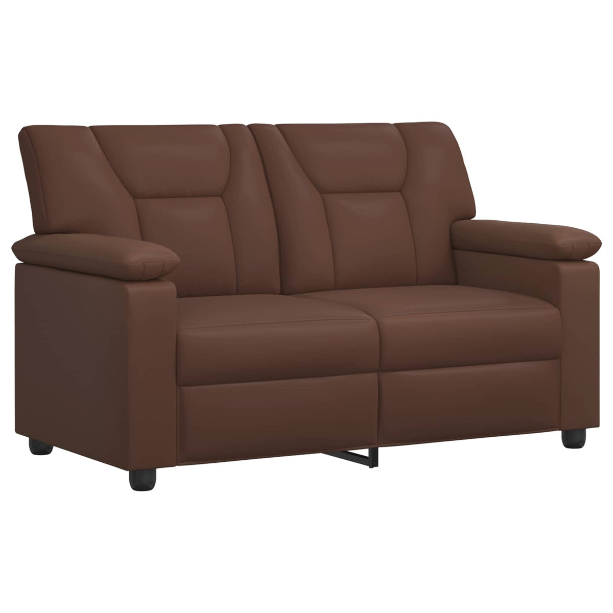 vidaXL Zestaw Sof 2 pcs brązowy Ekoskóra